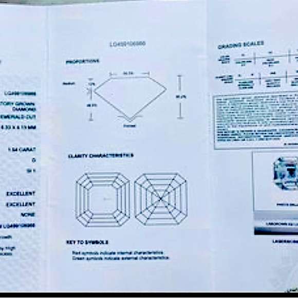 1.54ct IGI NEW Asscher Cut Lab Grown Diamond. SI1 Clarity @ D in color. - Picture 3 of 6